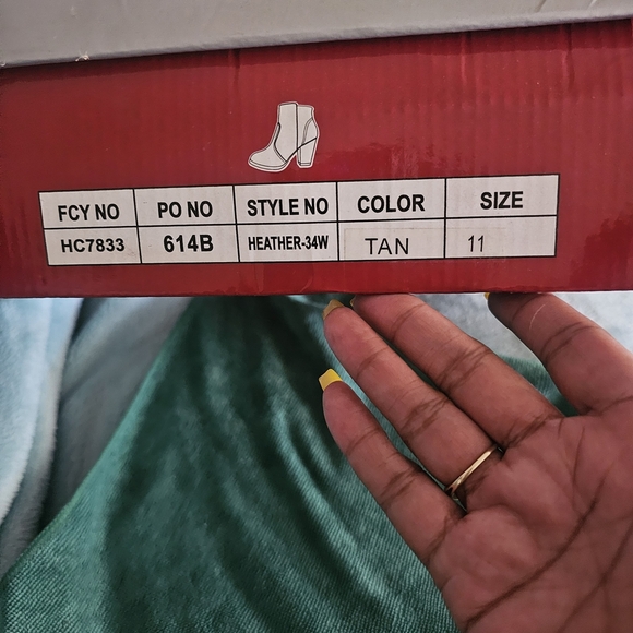 Breckelles Tan Suede Ankle Booties - Picture 8 of 9